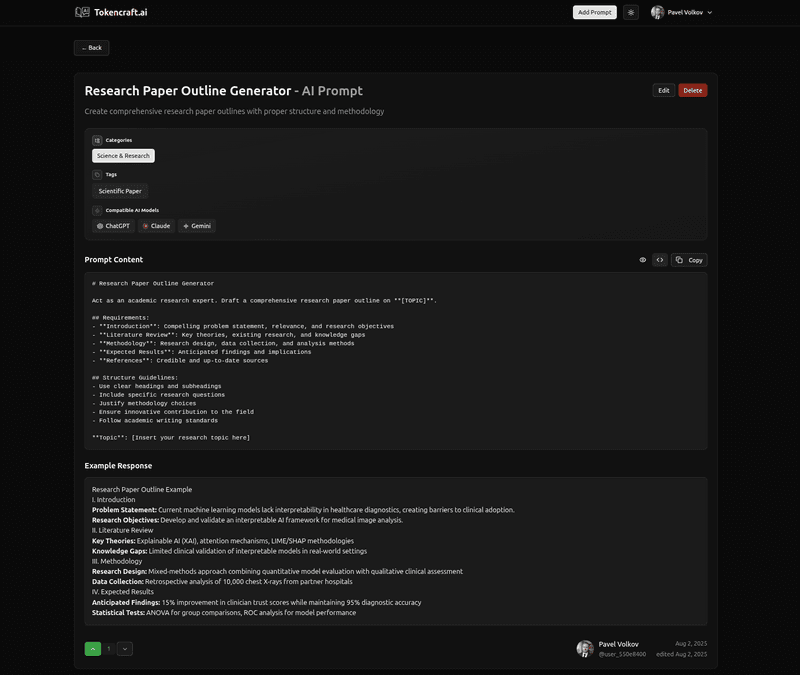 tokencraft.ai inner page