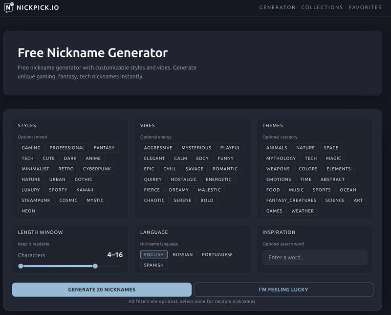 nickpick.io