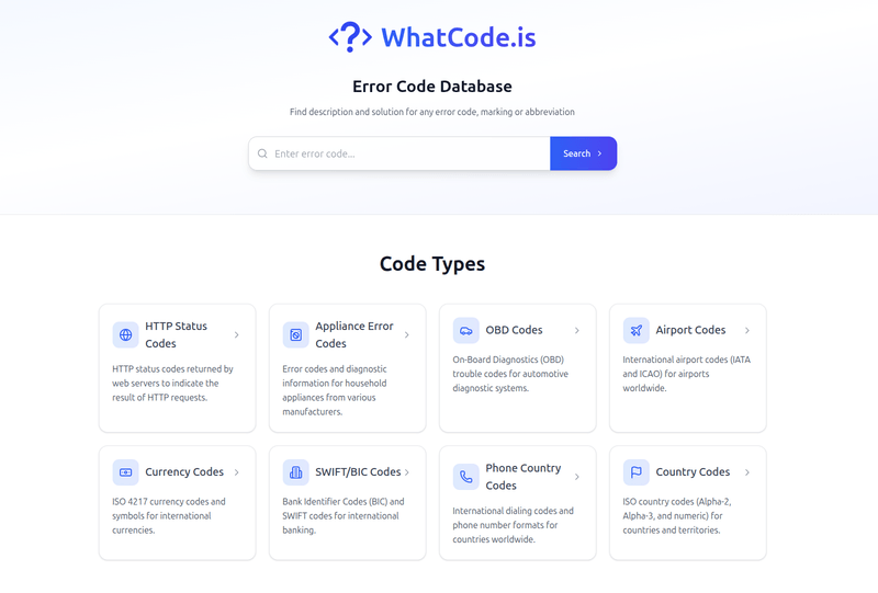 whatcode.is