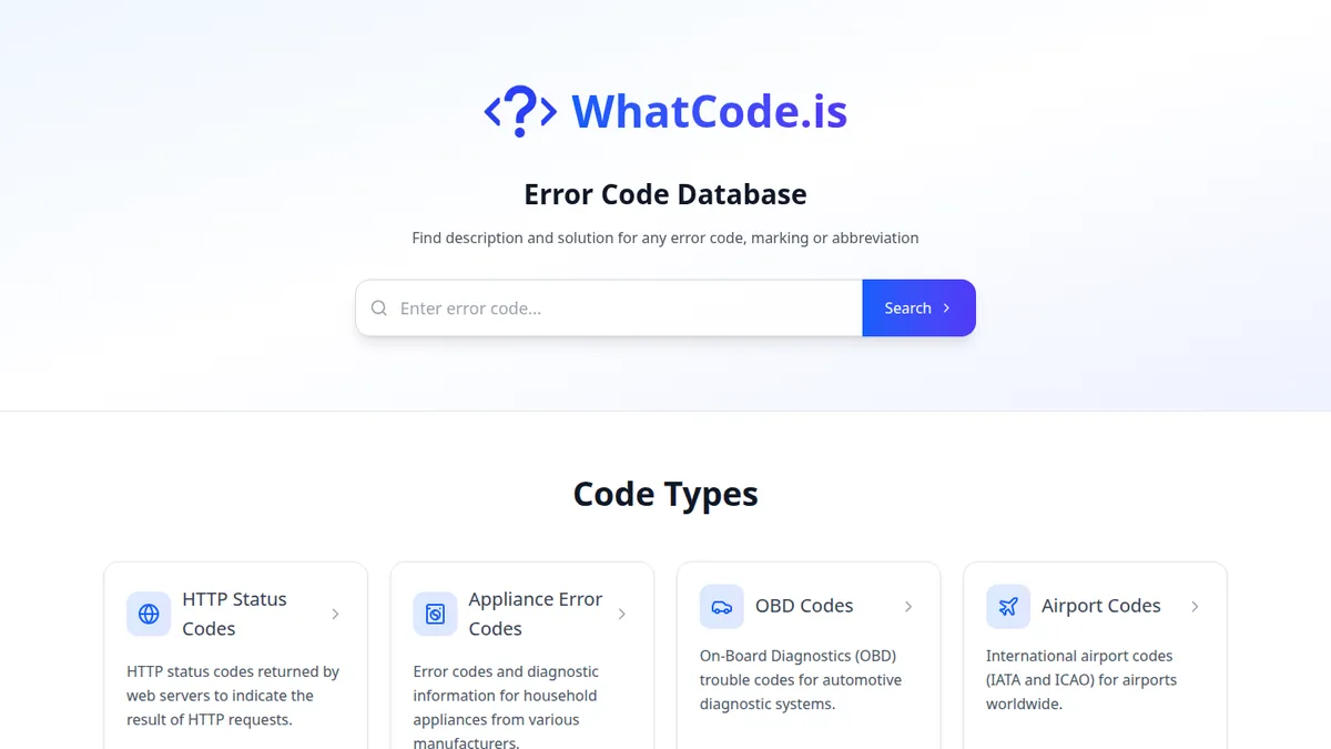 whatcode.is